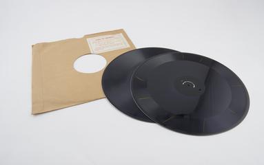 Two blank records in same sleeve