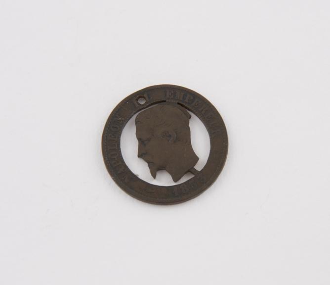 Bronze ten centimes piece