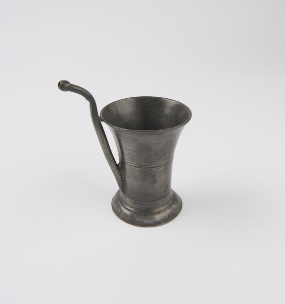 Pewter infant's feeding cup