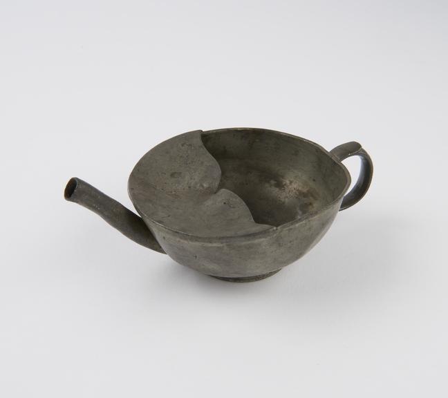 Pewter invalid feeding cup