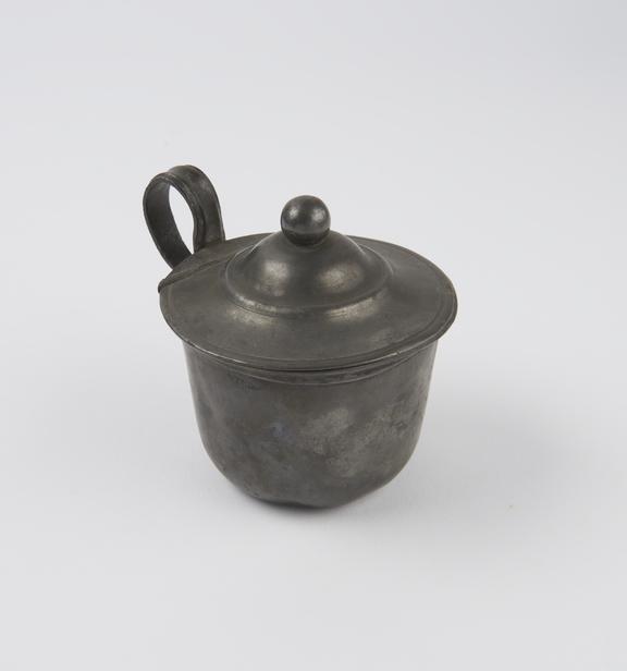 Pewter posset cup, 18th century