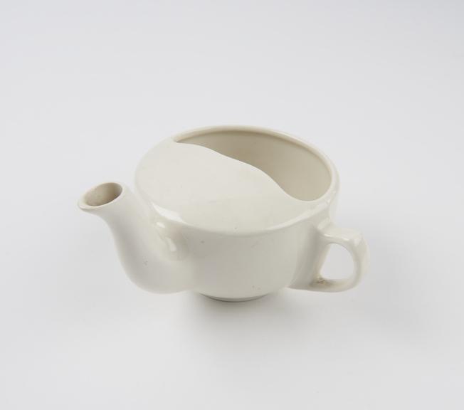 White china invalid feeding cup, made by Royal Winton, English