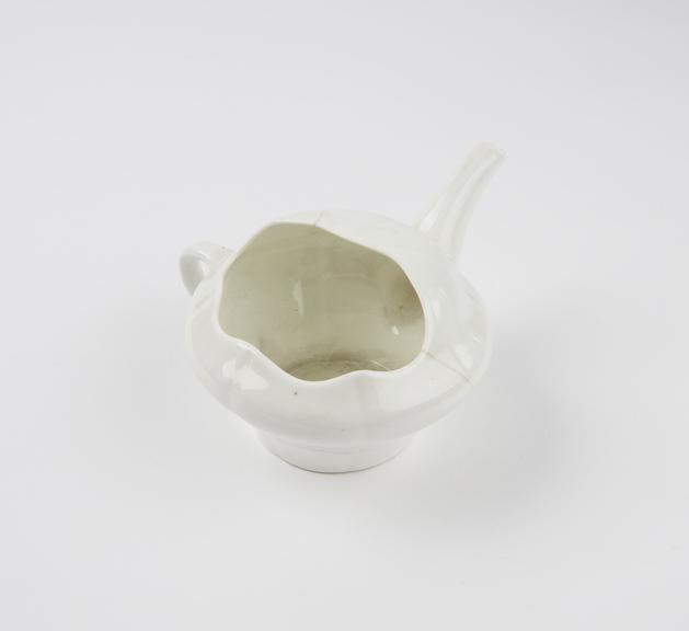 White china invalid feeding cup, Delphine Crown China