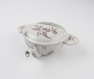 Feeding cup with mauve decoration, Europe, 1801-1900