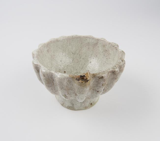 Earthenware Sassanian feeding cup, Turkish