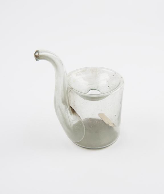 Glass invalid feeding cup, 1700-1850