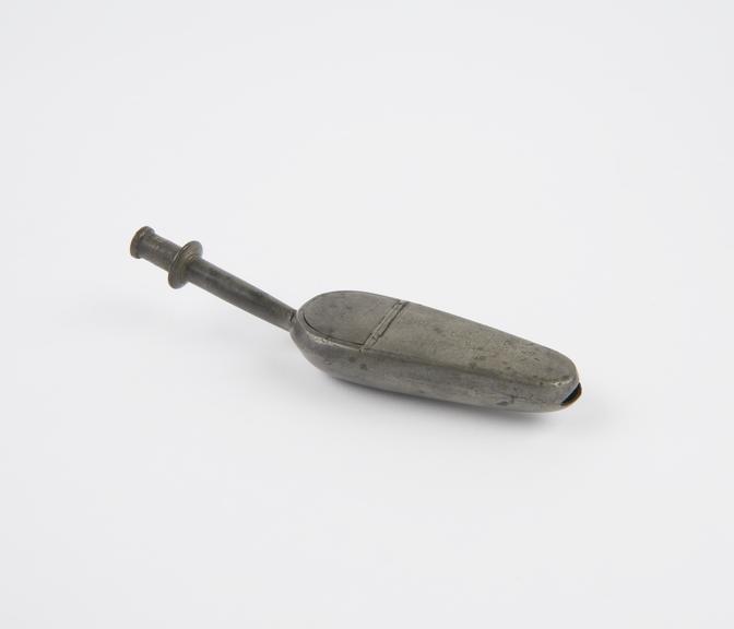 Pewter medicine spoon, invented by C. Gibson, 19th century