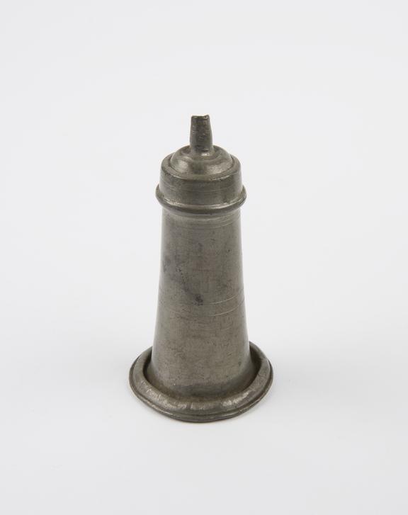 Pewter infant's feeding bottle