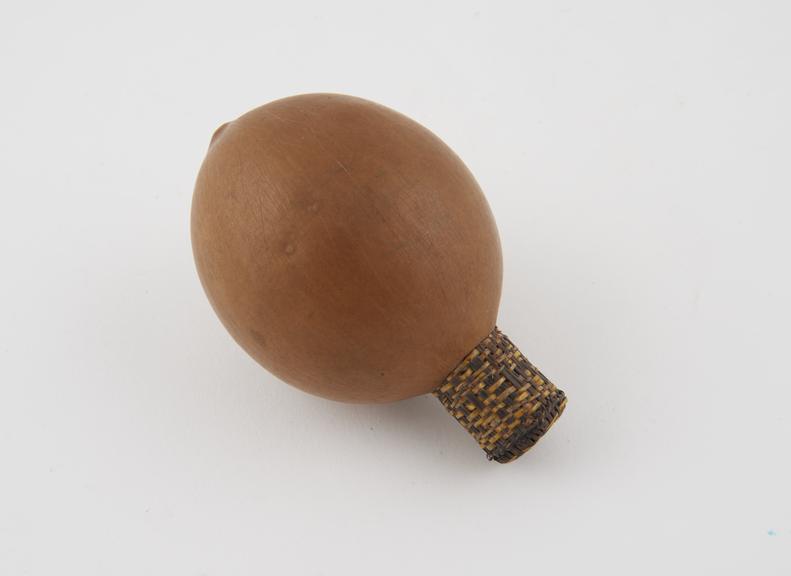 Gourd container, ovoid body with circular stopper hole