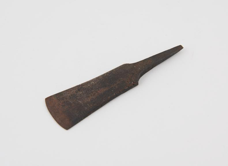 Iron chisel for trepanning, blade only