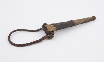 Leather and reptile skin sheath for surgical knife