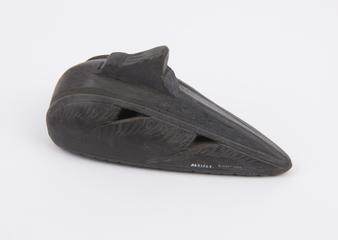 Black earthenware foot scraper