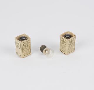 Three "Elasta" automobile lamps