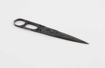 Pierced steel scissors