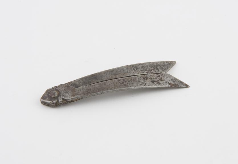 Circumcision clamp, steel, Egyptian, 1850-1930