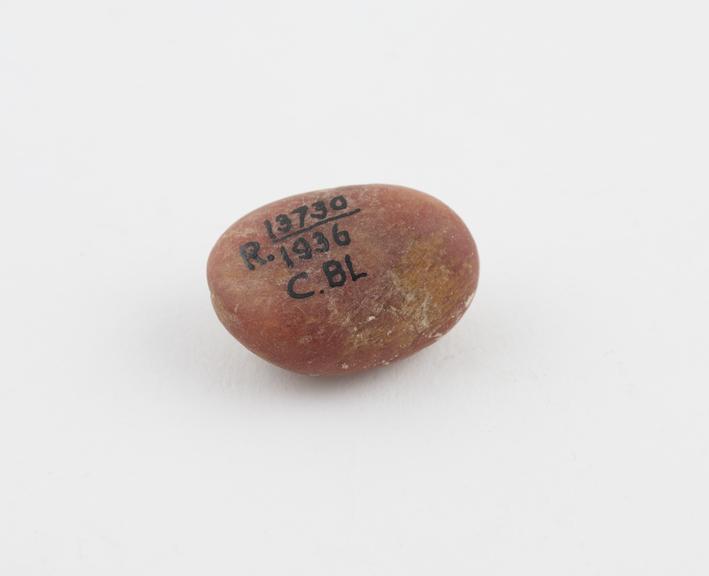 Pinkish-brown stone amulet, to cure dumbness in young girls