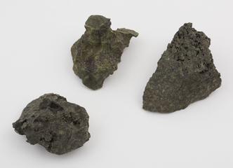 Spiegeleisen-slag showing crystals