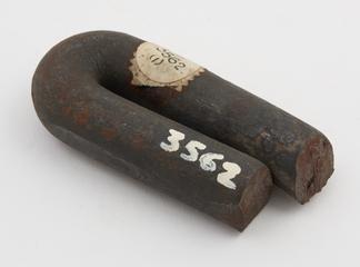 Bessemer mild steel rivet bar, bent cold