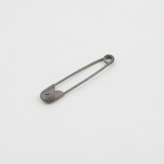 Safety pin, 36mm long,  sherardized by Cowper Coles in 1929.