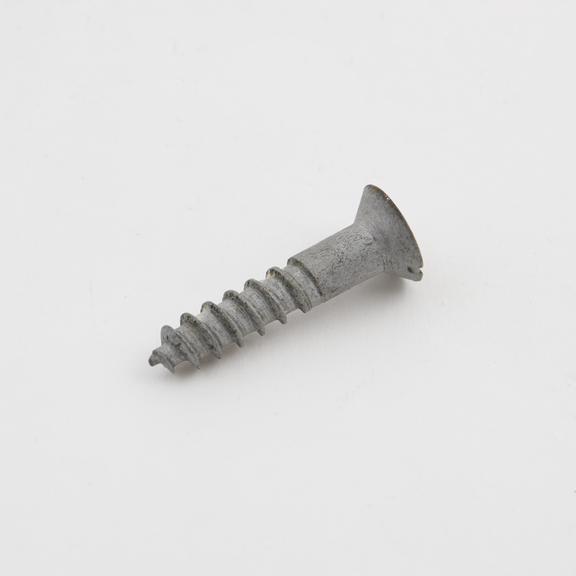 Screw, 33mm long,  sherardized by Cowper Coles in 1929.