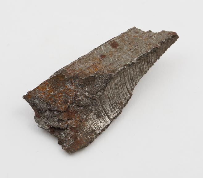 Fragment of Krupp's steel which had been part of the shaft of a