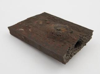 Piece of blister-steel with one large hollow blister extending on both sides