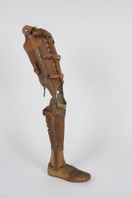 Right below knee leather prosthesis for double amputee | Science Museum ...