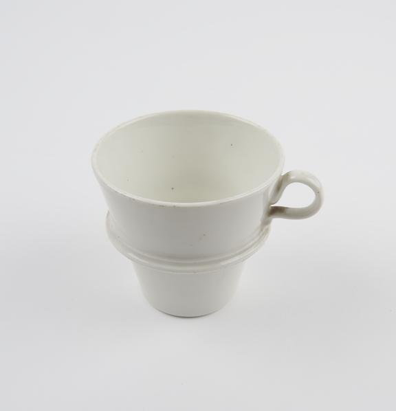 White earthenware pannikin for food warmer