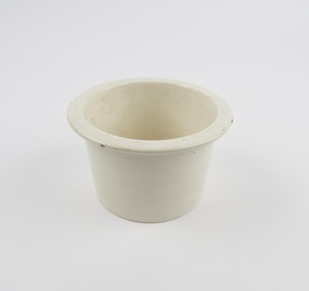 Creamware liner of food warmer, probably English