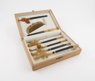 Case for comb and hair pins
