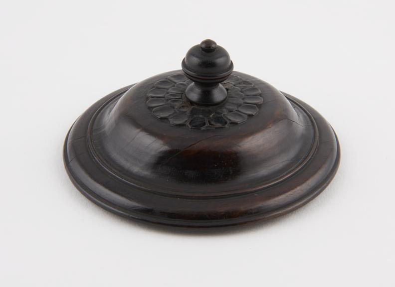 Wooden lid from an incense burner, Japanese