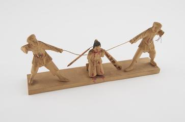 Model of Chinese criminal being garrotted | Science Museum Group Collection