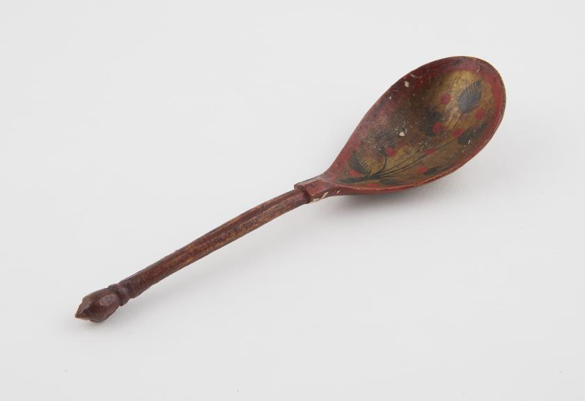 Lacquered wooden spoon, perhaps used for lustration in temple