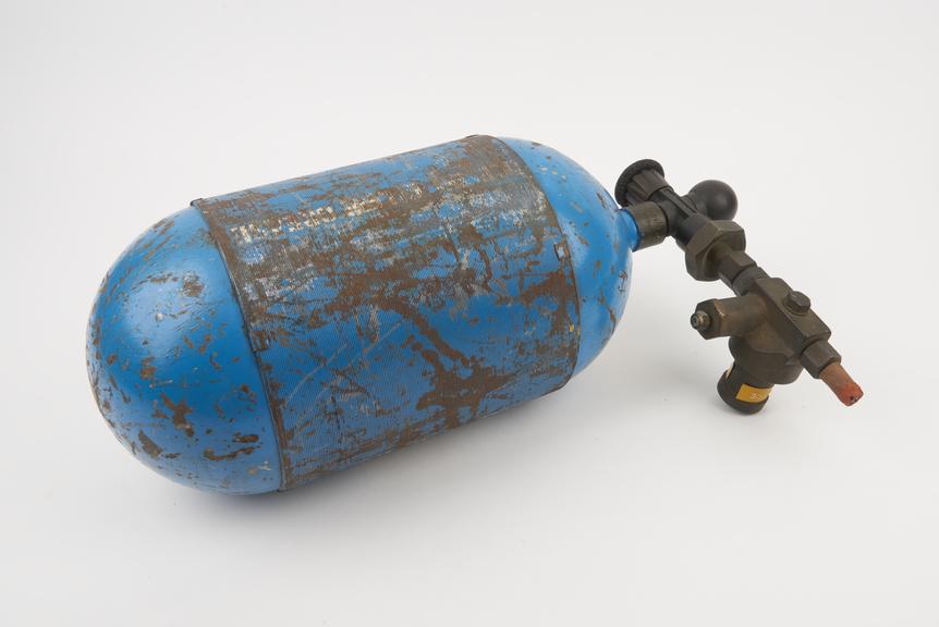 RAF oxygen cylinder used by climbers when sleeping