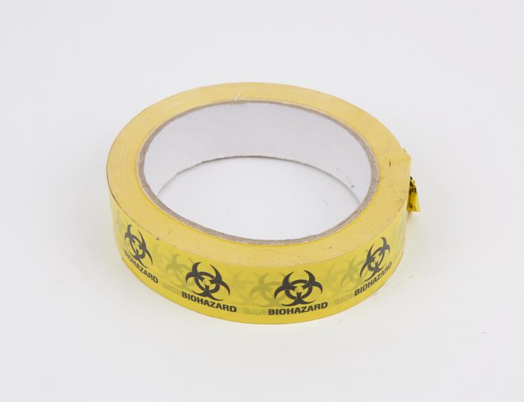 Roll of bio-hazard tape