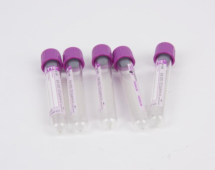 File blood tubes for collecting patient samples