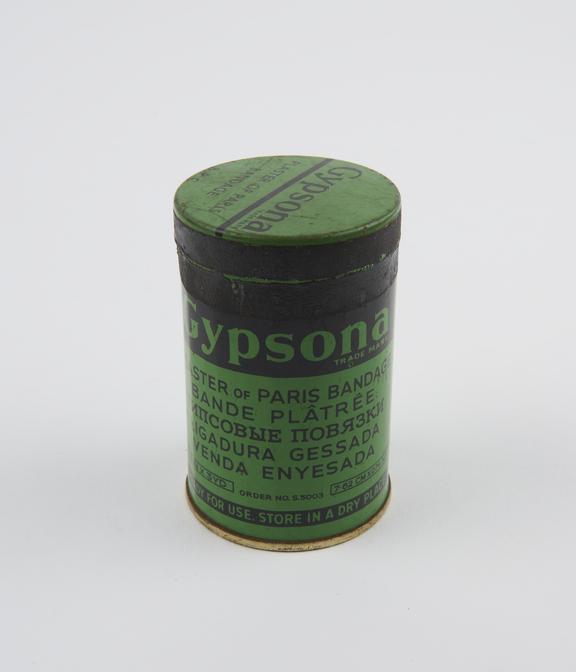 Gypsona plaster of Paris bandage in tin