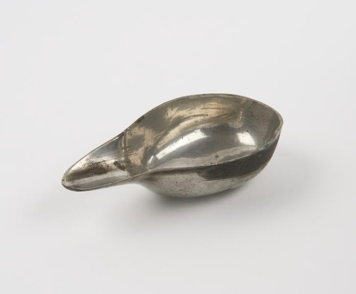 Pewter pap boat, 1701-1800, English(?)