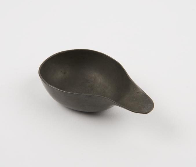 Pewter pap boat, 1701-1800, English