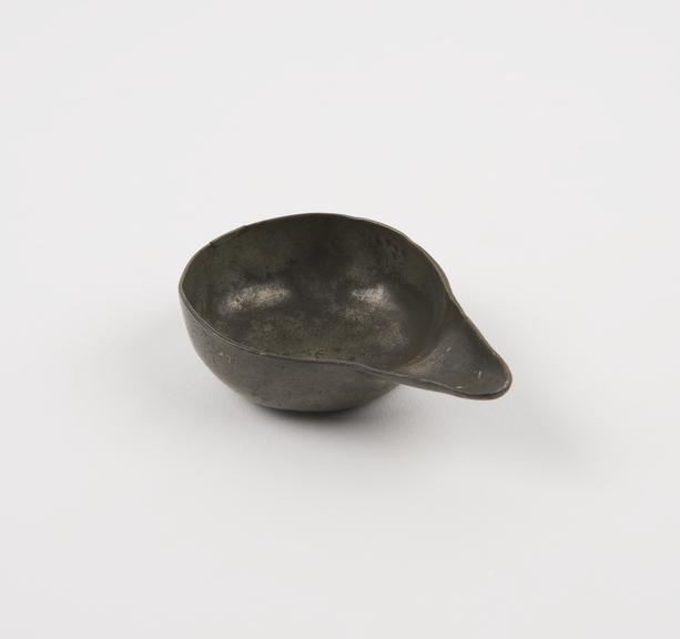Pewter pap boat, 1701-1800, English (?)