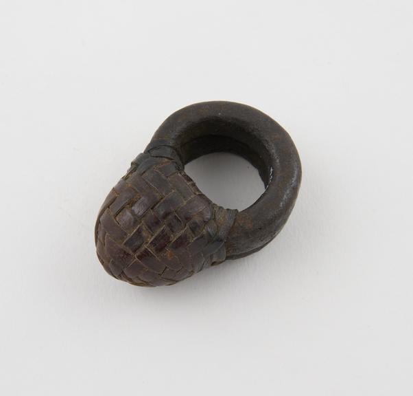 Iron ring, with pyramidal knop, African
