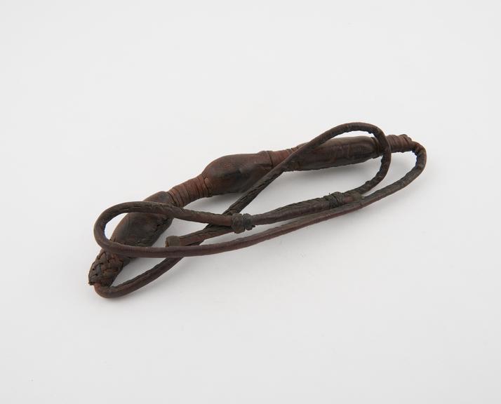 Adjustable leather belt containing amulet substances stored in