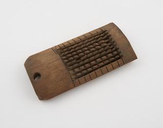 Curved bamboo foot-scraper, African, 1880-1930