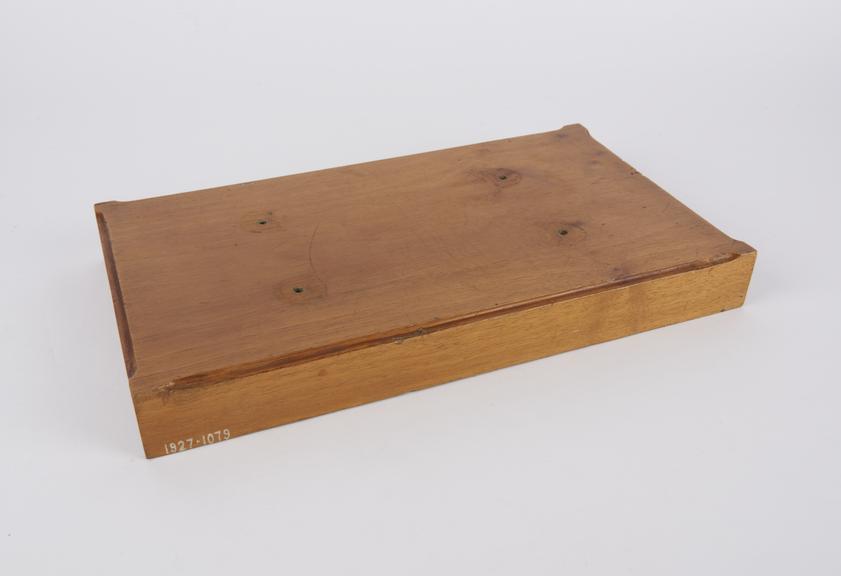 Wooden display stand for a "Cozette" supercharger