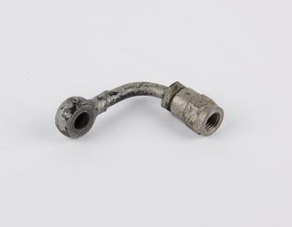 Pipe-connector, for Beardmore Heavy Oil diesel engine, from Airship R. 101