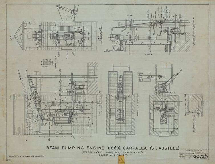 Beam Pumping Engine (1863) Carpalla (St Austell)