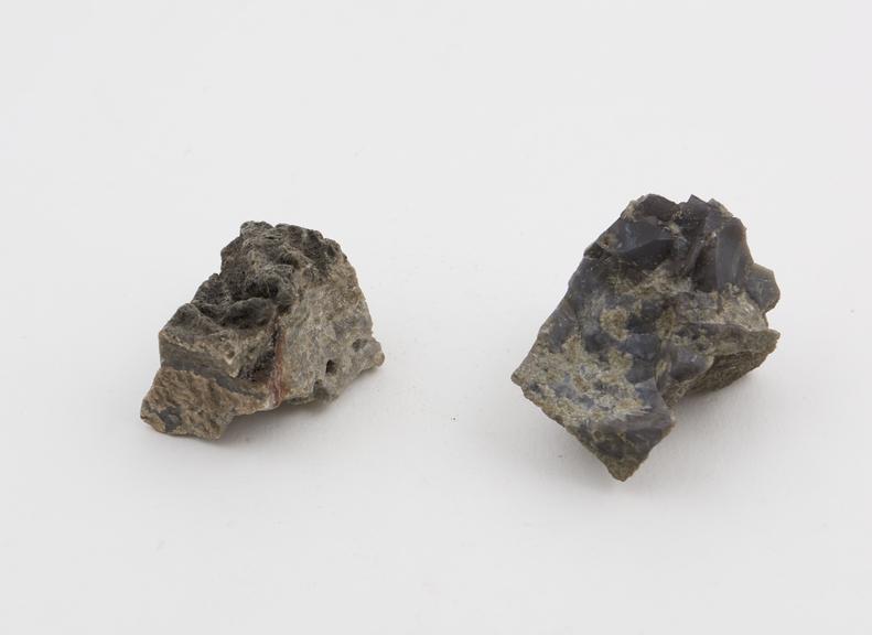 Blast furnace slag from ancient iron smelting works of the 16th