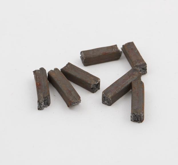 Small pieces of iron used in the Welch Furnace''