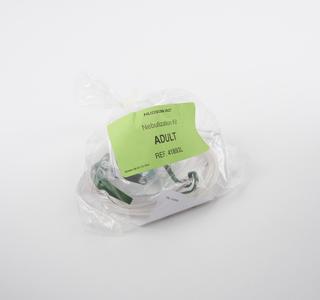 Adult nebulizer mask in plastic bag