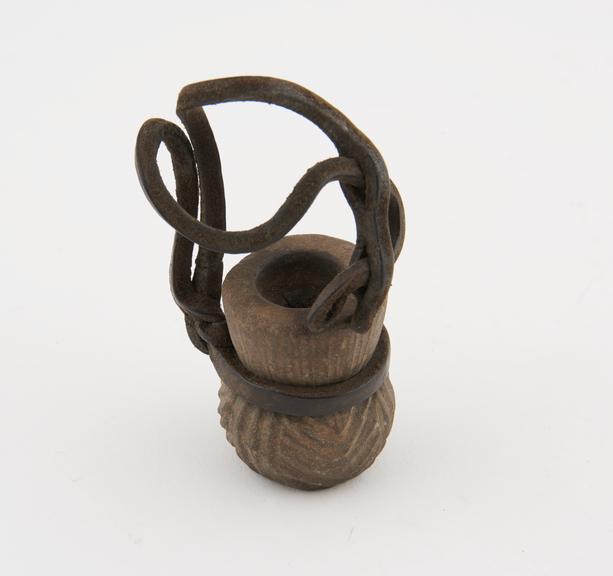 Stone tobacco pipe, bowl only, from a Botswana Dakka pipe